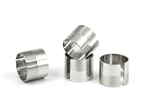 4-Piece Two-Tone Stainless Steel Napkin Holder Set - Quality StainlessLUX Serveware for Your Home