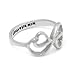 Mothers Ring, Double Hearts Infinity Ring for Mother, Promise Ring for Mom 