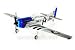 Radio Control P-51d Mustang Rc 4 Channel Electric Airplane Rtf