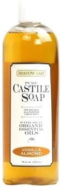 Shadow Lake Castile Soap Liquid, Vanilla Almond, 16-Ounce Bottles (Pack of 6) ( Value Bulk Multi-pack)