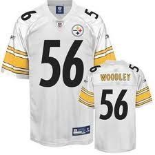 Pittsburgh Steelers Lamarr Woodley White Replica Jersey Size Xxl