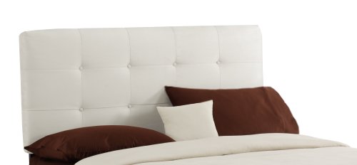 Skyline Furniture Tufted Headboard in Premier White