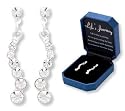 Life's Journey 7 Stone Cz Earrings Gift Boxed