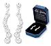 Life's Journey 7 Stone Cz Earrings Gift Boxed