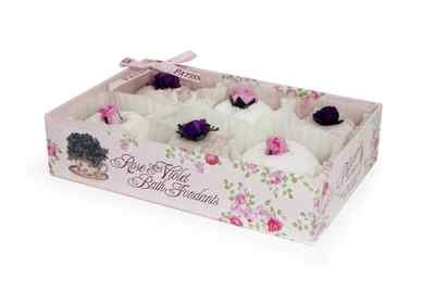 Rose And Co Patisserie De Bain Rose & Violet Coco Butter Bath Fondants 6 x 15g at Amazon.com