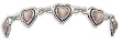 Pink Hearts Bracelet