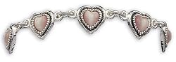 Pink Hearts Bracelet
