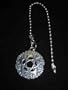 Pentacle / Pentagram Fan Pull Wiccan Witch Decor Fine Pewter