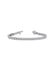 2.91 ct. tw Round Cut Diamond Four Prong 2.2mm Tennis Bracelet (0.04 ct./ea) - G-H SI1 - Platinum