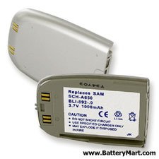 Replacement Battery for SAMSUNG SCH-A650 LI-ION 1000mAh