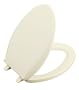 KOHLER K-4688-96 Cachet Elongated, Closed-Front Toilet Seat, Biscuit