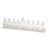 9.5 Clear, Crystel Hanukkah Menorah