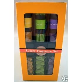 138 Pieces Incense and Cones Fragrance Gift Kit Set with Polyresin Round Holder by Simple Luxuries