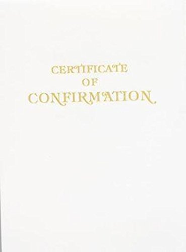 Contemporary Steel-Engraved Confirmation Certificate (Pkg of 3)