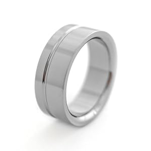 【クリックでお店のこの商品のページへ】(アミダモール)Ami D’amour チタンリング 鏡面1ライン 7mm幅 特注27号 12月タンザナイト内面0.01ct R0001aa-XXX270XX-TAZ