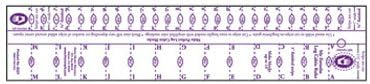 Marti Michelle My Favorite Log Cabin Ruler 1/2 and 1 FINISED STRIP SIZES Item #8227