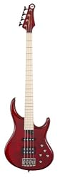 MTD Kingston "The Heir" Bass Guitar (4 String, Maple, Transparent Cherry)