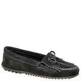 Minnetonka Womens Kilty Moccasin - 9W2 Black