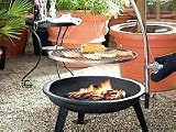 Produkt-Bild: Rosenstein & S&ouml;hne H&ouml;henverstellbarer Schwenkgrill mit Edelstahlrost