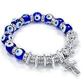 Multicolor Evil Eye with Hamsa Bracelet