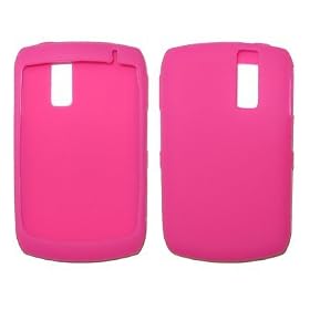 Premium Durable Hot Pink Silicone Soft Rubber Skin Cover Case for RIM Blackberry Curve 8330, 8300, 8310, 8320 [Bulk Packaging]