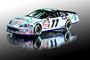 Denny Hamlin #11 2006 FedEX Cup PGA 1/24 RCCA Action Elite HOTO Yellow Rookie Stripes Monte Carlo