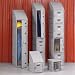 REMCON Rust-Proof Plastic Lockers - Gray