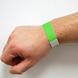 Bar & Event Security Wristbands - Set of 100: Yellow