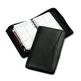Day-Timer 84151 Verona leather binder organizer starter set, 3-3/4x6-3/4, black