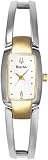 Bulova Women's Bracelet 98T81 Silver Two-tone Stainless-Steel Quartz Watch with White Dial