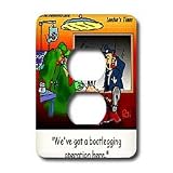 Londons Times Funny Medicine Cartoons - Bootleg Operation - Light Switch Covers - 2 plug outlet cover