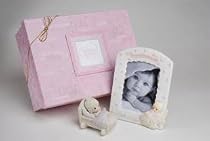 Precious Moments God Bless This Baby Girl Brunette Gift Set