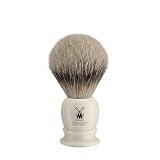 Shaving Brush, Silvertip Badger, High-grade Resin Ivory