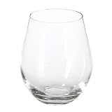 Stemless Blown White Wine Glasses Set of 4