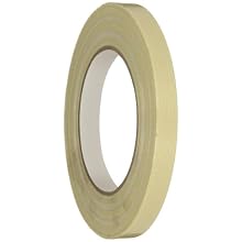 Intertape RG15 Fiberglas Reinforced Polyester Backed Medium Grade Filament Tape, 175 lbs/inch Tensile Strength, 54.8m Length x 12mm Width, Natural (Case of 72 Rolls)