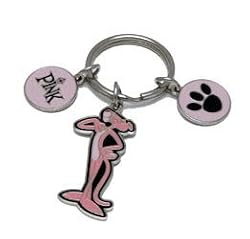 Pink Panther Charm Key Chain