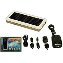 Solar battery / charger (i101) - 1250mAh rechargeable polymer solar battery (charger) for cell-phone, mp3 player, media player. With 6 USB adapters