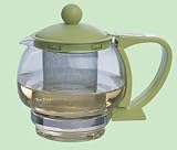 Kitchen & Housewares : LOT of 4 Orchid Glass Tea Pot with Stainless Steel Infuser Strainer
