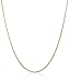 14k Yellow Gold Solid Box Chain Necklace (.50mm), 16