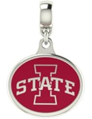 Iowa State Cyclones Collegiate Drop Charm Fits Most European Style Bracelets Including, Chamilia, Zable, Troll and More. High Quality Drop in Stock for Fast Shipping.