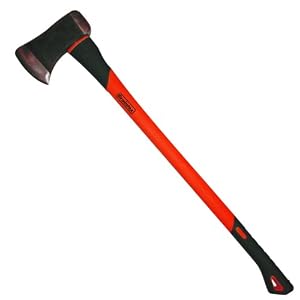 Graintex SA1632 Single Bit Axe with 36-Inch Fiberglass Handle, 3-1 2-lb by 