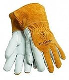 Tillman 48 Top Grain Goatskin, Cowhide, Fleece Lined MIG Welding Gloves - Medium