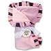 Maya Stripe Velour Blanket with Ruffle