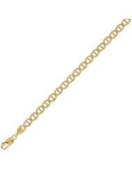 14K Solid Yellow Gold Mariner Chain Bracelet 5.0mm (3/16 in.) - 8 in.