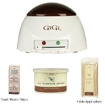 Gigi Honee Combo #1 Economy Warmer With All Purpose Honee - Small Strips & Wood Applicators
From Gigi

