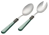 Rosanna Pearlized Green Napoleon 2-Piece Salad Tong Set