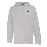 Miami Marlins MLB "Signature Hood" Men's Hooded Sweatshirt (White) (2X Large)