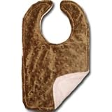 Personalized Pink and Chocolate Chenille Bib