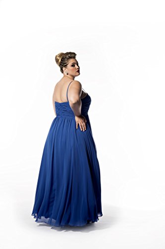 blue dress for baby girl Idia Plus Size Evening Gown in Royal Blue