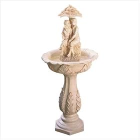 Outdoor Garden Couple Waterfall Water Fountain from Garden Fountains